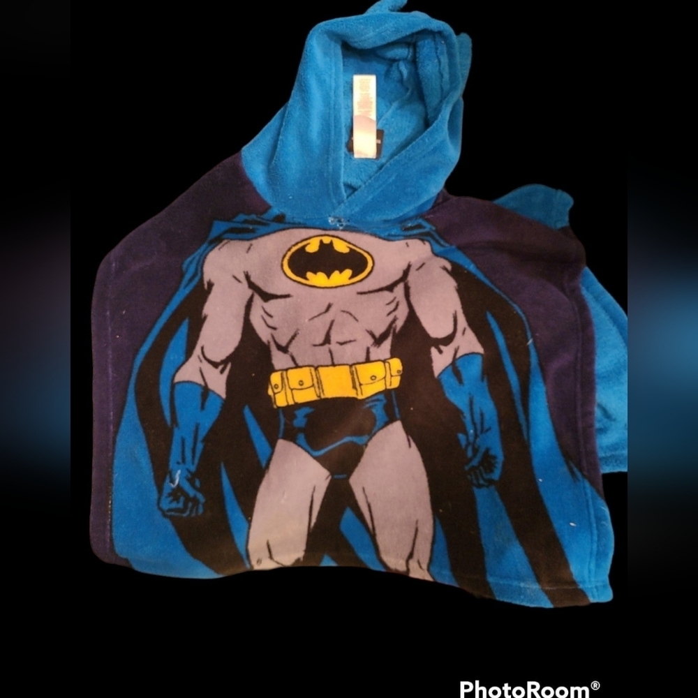 Batman Kids Batman Poncho Pull Over Jacket